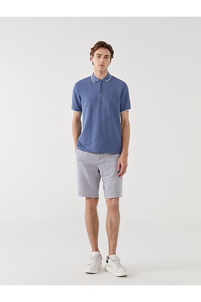 LC Waikiki Tricou pentru bărbați cu guler polo din țesătură texturată