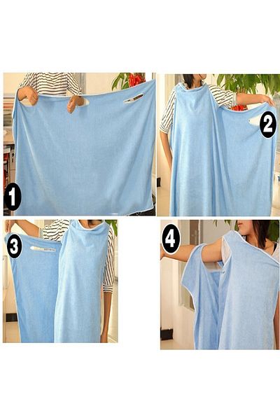 Other Ladies Wearable Bath Towel Sauna spa Body Bath Robe Honey Moon Gift 154X83CM