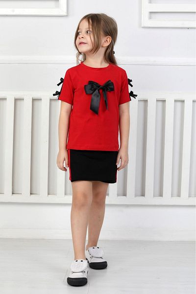 KAMİKAM Very Beautiful and High Quality Girl's Shorts-Skirt Suit