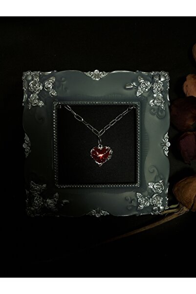 Home Gotik Kalp Tasarım Unisex Kolye