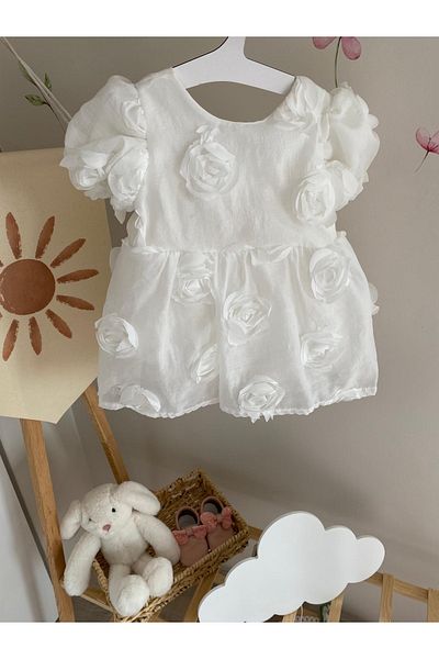 Lovelybird Embossed Rose Dress