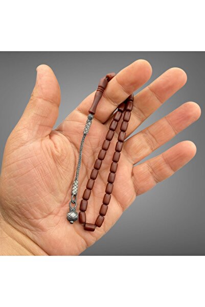 Kt 1000 AYAR GÜMÜŞ KAZAZ PÜSKÜLLÜ ALMAN FİBER TESBİH