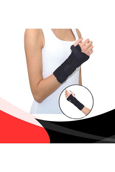 APLUSSAĞLIK Hand Wrist Splint High Quality Neoprene Fabric Double Sided Static Hand Wrist Splint with Steel Support