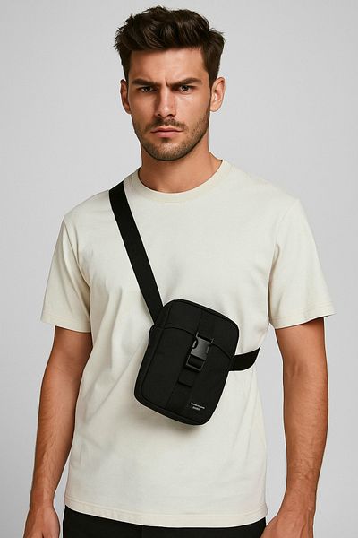 Jack & Jones Jacashford New Black Small Cross Shoulder Bag12233477