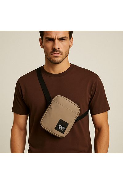 Jack & Jones Jack Jones Jamie Small Beige Slingbag - Shoulder Bag for Men 12158443 -06