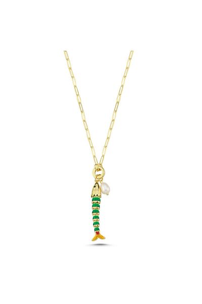 CHARMLUCKY Steel Fish Charm Pendant
