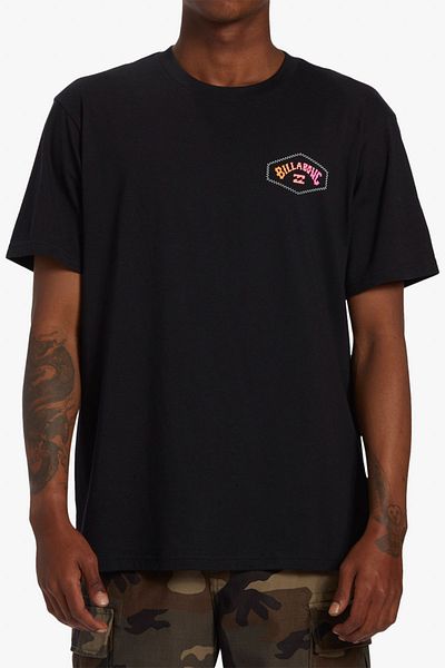 BİLLABONG Ανδρικό κοντομάνικο μπλουζάκι Exit Arch Tees μαύρο