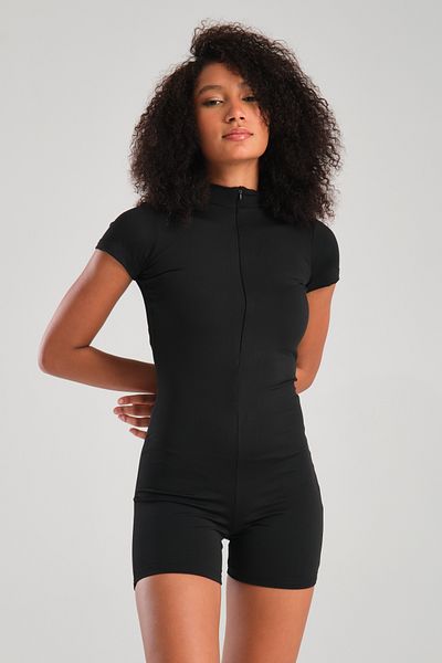 Zula Moda Salopetă cu mânecă scurtă pentru femei - Costum de baie model Swimwer