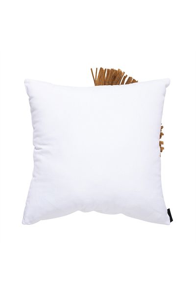 Mudo Home Vera Mono 45x45 Jute Throw Pillow