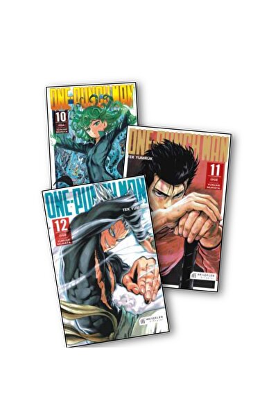 Akıl Çelen Kitaplar One Punch Man 10-11-12. Ciltler Manga Seti 4