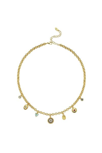 CHARMLUCKY Custom Seir Evil Eye Charm Necklace