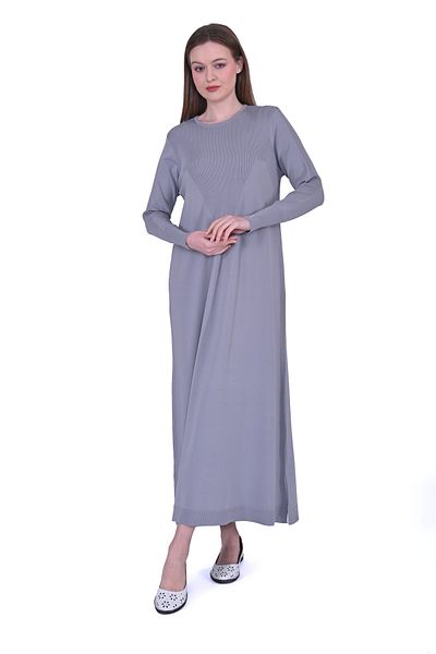 Invee INVEE 6931 فستان تريكو - رمادي