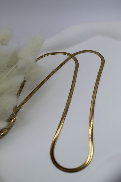 Luvix Design Italian Flat Steel Chain Necklace 55 cm