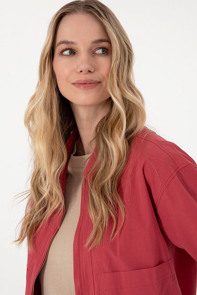 U.S. Polo Assn. Women's Cherry Woven Coat 50305579 -Vr223