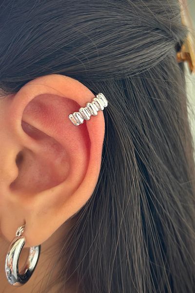 Leo'Stone Women's Compression Earcuff Cartilage Earrings