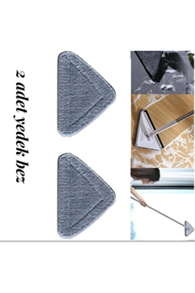 çt çeçem ticaret 2 Adet Üçgen Mop Yedek Bezi