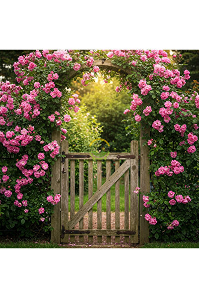 FİDAN SEPETİM 2 Adet 3 Yaş Pembe Renkli Isparta Sarmaşık Gül Fidanı Paketi