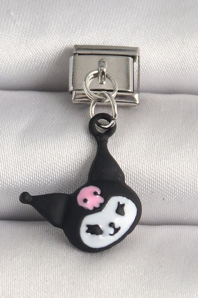 Clariss Heyf 316L Steel Silver Color Kuromi Model Nomination Charm