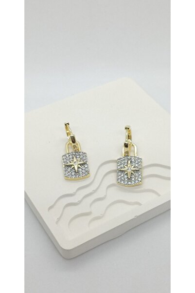 ndjewelry أقراط متدلية على شكل حجر ونجمة