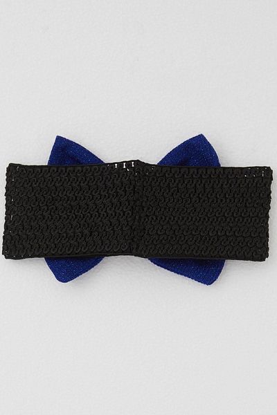 Breeze Bandana de catifea pentru fete, albastra