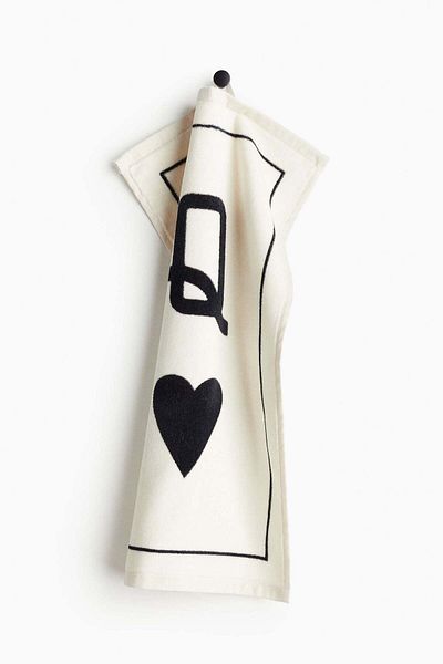 H&M Motif-detail velour guest towel