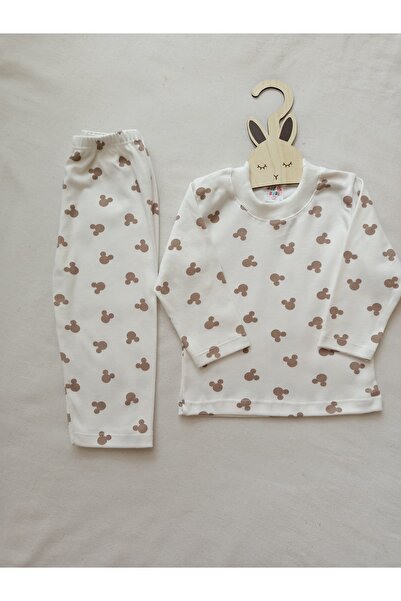 %100 Pamuk Unisex Desen Çocuk Pijama Takımı