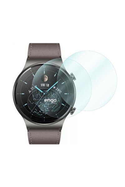 Engo Huawei Watch GT 2 Pro Ekran Koruyucu Nano Şeffaf Parlak 2 Adet
