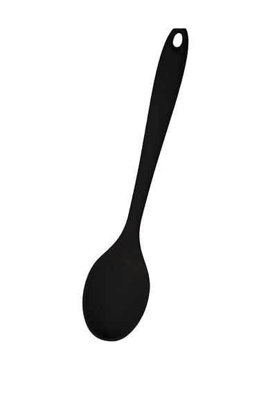 homeneeds Silicone Kitchen Spoon 20 Cm, Hard Tip, High Temperature Resistant, Fireproof & Non-Stick