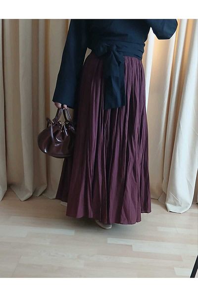 RUES Voile Skirt Burgundy
