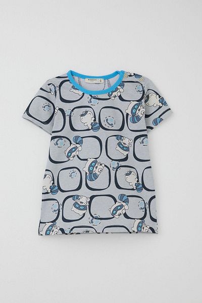 Breeze Girls & Boys Baby Boy Pajama Set, Cute Raccoon Patterned 9 Months-3 Years, Gray