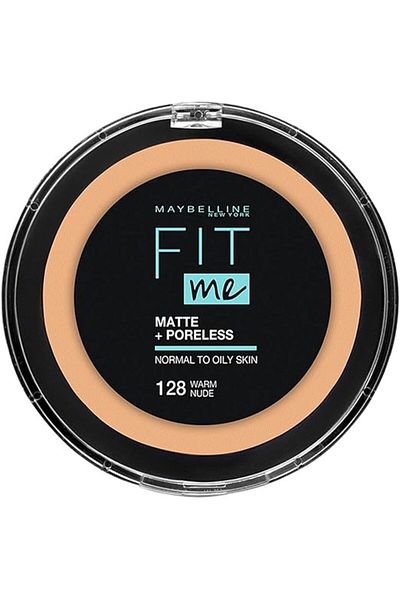 LEADING LINES Maybelline New York Fit Me Matte & Poreless Face Powder, 128 Warm Beige, 12 g