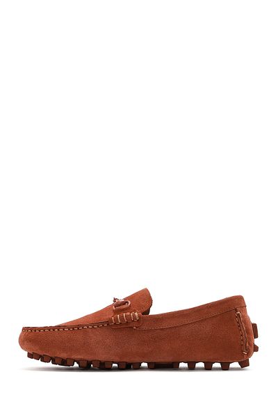 Derimod Men's Brown Suede Leather Loafer 25Sfd 630810