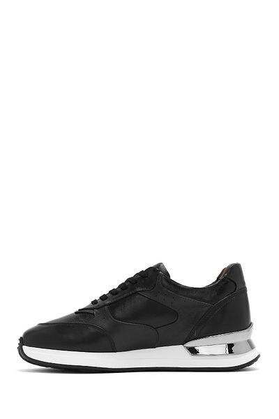 Derimod Men's Black Lace-Up Leather Sneaker 25Sfd 603818