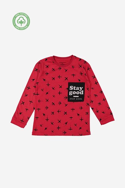 Divonette Boys' 100% Cotton Long Sleeve T-Shirt - Children's Clothing