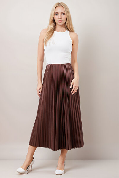 Caddebostan Moda Fustă DIN SATIN PLURI