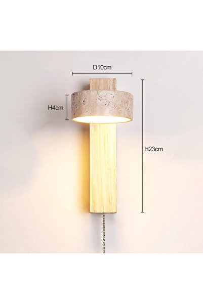 Choice مصباح حائط لوح رأس السرير لغرفة النوم مع مفتاح سحب سلكي يمكنه تدوير Wa...