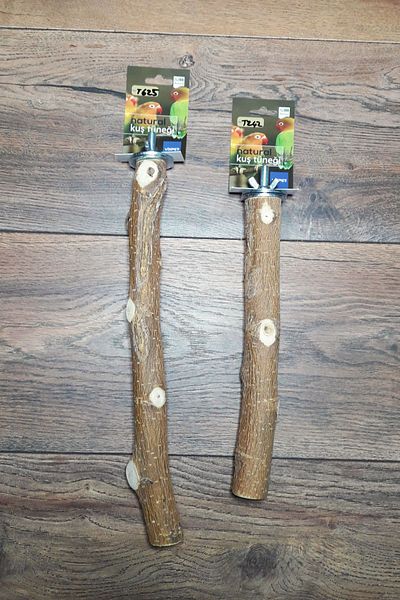Vixpet Venty 2 Pieces Parrot Perch Set |   Macaw, Cockatoo, Jako, Amazon, Eklektus, Alexander, Kayık - M426