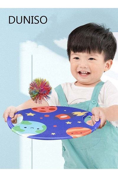 Generic DUNISO Toss and Catch Balls Game Activities Toys Bouncy Paddle Playset