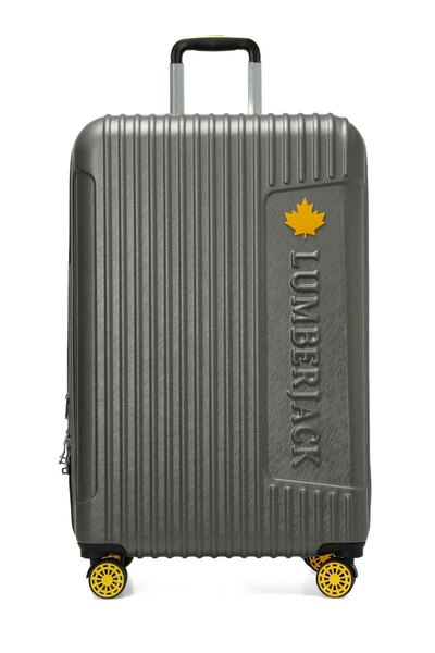 lumberjack BERLIN -B ABS 5FX Gri Unisex Büyük Boy Valiz