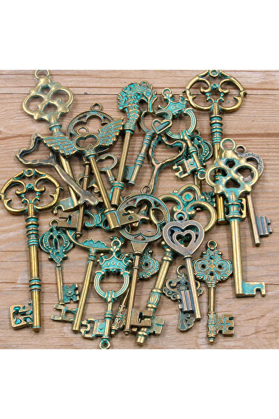 Choice 30g Antique green 100g 50g 30g Mixed Key Charms 6 Color Bracelets Neck...