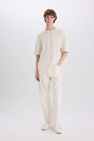 DeFacto Boxy Fit Crew Neck Short Sleeve T-Shirt C2726Ax25Sm
