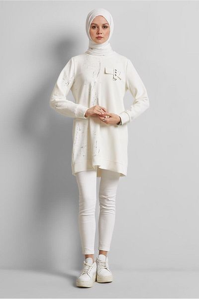 Alvina Bicycle Collar Tracksuit Tunic Model No: 45441