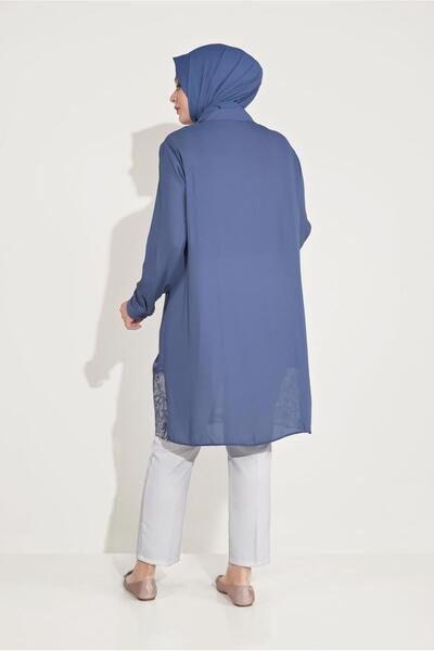 Alvina Hidden Button Lace Tunic 20049