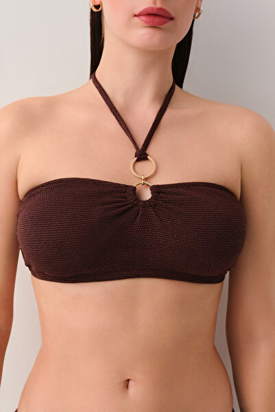 SUWEN Misty Aksesuarlı Straplez Bikini Üst