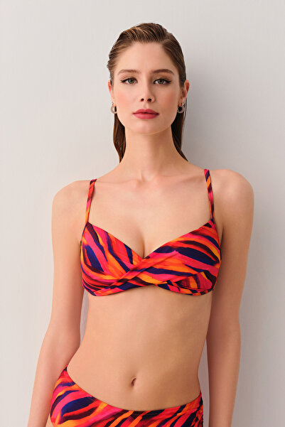 SUWEN Flame Yarı Destekli Bikini Üstü