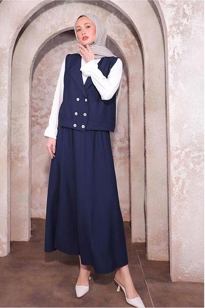 TRENDTESETTÜR Women's Lalıvert Eleyeli Triple Label Suit t 6084