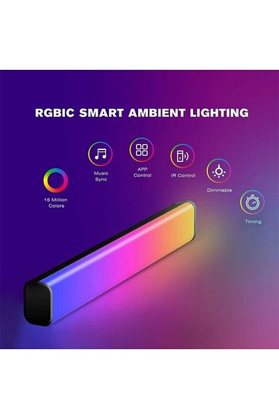COOYA 2 Pack Smart LED Light Bars, Bluetooth and APP Control, for Party