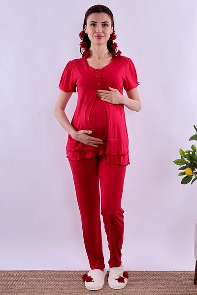 ByLohusa Effortt Cherry Maternity Pajama Set