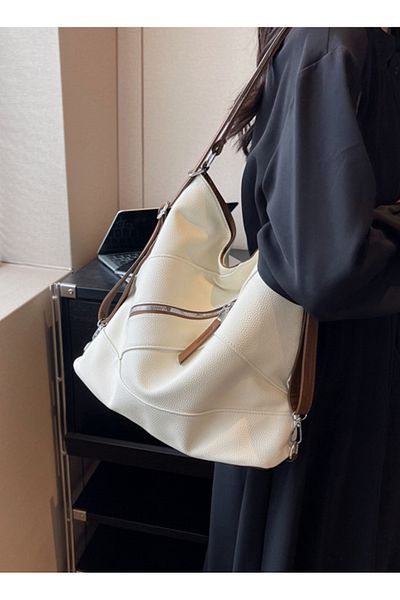 ETG Women's Large Capacity Casual Shoulder Crossbody Bag Tote Bag Backpack 35*14*34CM