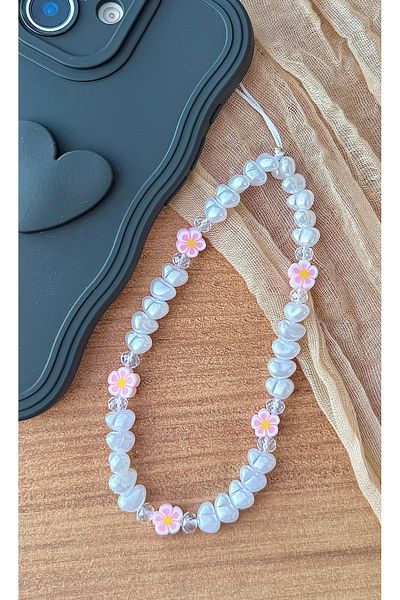 MirazTasarim Daisy Figured Pearl Phone Charlotte and Charms